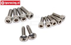 TPS0588 Edelstahl-Motorschrauben, Satz