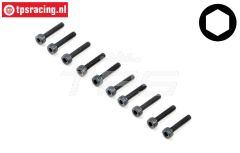 TLR245008 Zylinderkopf schraube M2-L10 mm, 10 st.