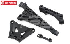 TLR251000 Chassis Strebe vo-hi, set