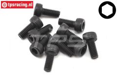 TLR255003 Zylinderkopf schraube M2,5-L8 mm, 10 st.