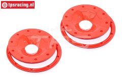 TPS59089/02R Felgenring-scheibe Rot Ø120 mm, 4 St.