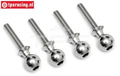TPS86412 Stahl Gelenkkügel M4-Ø10 mm HPI-Rovan, 4 St.