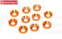 TPS1234/04 Alu-Senkring Ø4 mm Orange, 10 st.