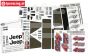 FG46155 Dekorbogen Jeep 4WD, Set