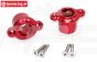 SB022-R Alu-Lagerträger hinten Rot SBR-SRR, Set