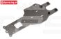HPI102169 Chassis platte hinten unten Gun Metal, 1 st.