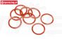 HPI75071 O-ring Dämpferverschluss unten, 8 st.