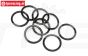 HPI75079 O-ring Dämpferverschluss oben, 8 st.