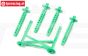 LOS241045 Karosserie Stützen hinten LMT Grün, Set