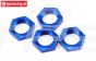 LOSB3227 LOSI Alu-Radmutter Blau 25 mm, 4 st.