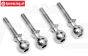 TPS86412 Stahl Gelenkkügel M4-Ø10 mm HPI-Rovan, 4 St.