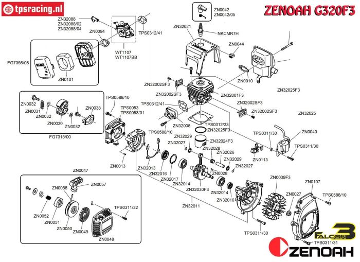 Bauanleitung Zenoah G320F3 Falcon3