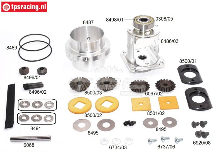 Konstruktionszeichnung Differential FG8501/05