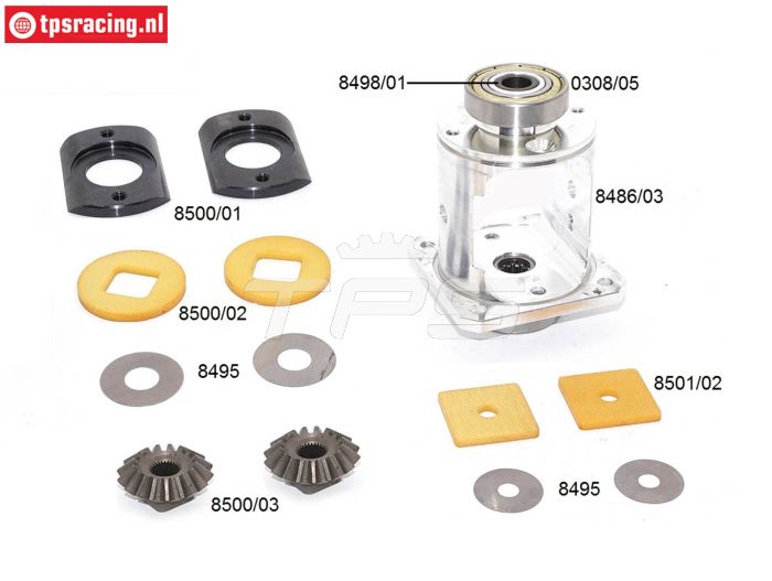 Konstruktionszeichnung Differential FG8502