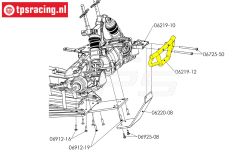 FG67290 Chassisverstärkung Short Course L320 mm, 2 St.