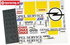 FG7263 Dekorbogen Opel V8 opel Service, Set