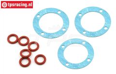 LOS252097 LOSI 5T 2.0 Differential dichtung-O-ring, Set