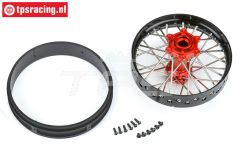 PRO283700T2 Pro-Spec V2 hinter felge Rot/Schwarz, set