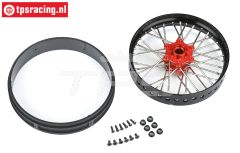 PRO283600T2 Pro-Spec V2 vorder felge Rot/Schwarz, set