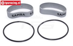 SAM4811S Samba Resorohr Ringen Ø60-Ø70 mm Silber, Set