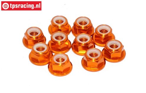 TPS1225/04 Alu-Sicherungs mutter M5 Orange, 10 st.