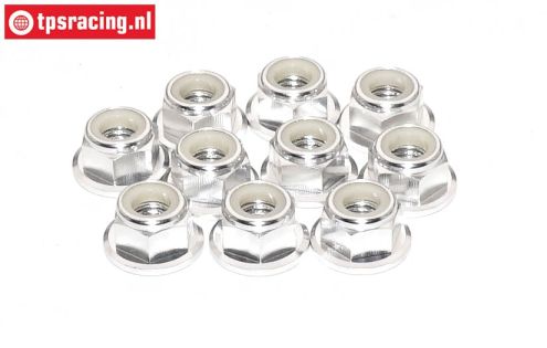TPS1225/03 Aluminium-Sicherungsmutter M5 Silber, 10 st.