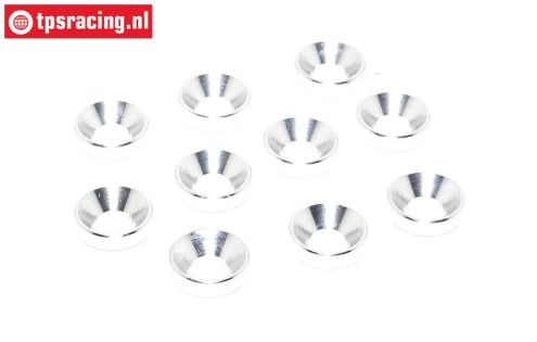 TPS1234/03 Alu-Senkring Ø4 mm Silber, 10 st.