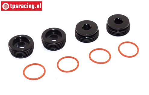 ARA330775 ARRMA Achsschenkelmuttern mit O-Ring, 4 St.
