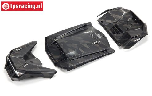 ARA411023 ARRMA Fireteam Karosserie Schwarz-Camo, set