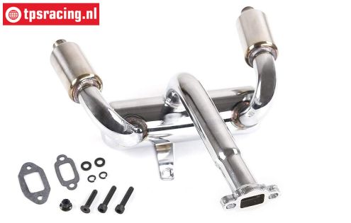 TPS8010 Doppelt Tuning Auspuff HPI-Rovan-King, Set