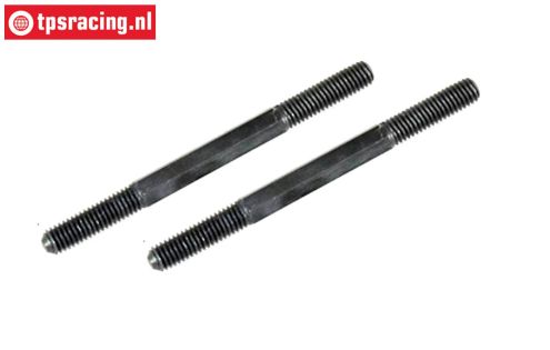 FG10021 Stahl-Gewindestange L/R-M6-L80 mm, 2 St.