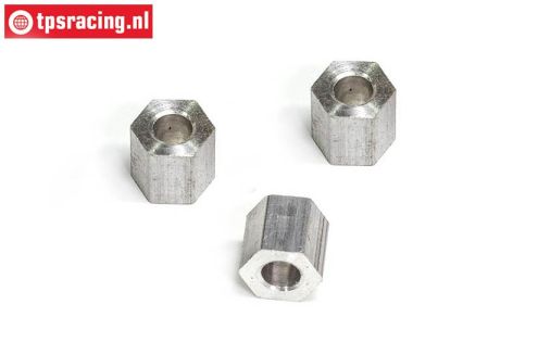 FG1183/02 Alu-Distanz 4x8x8 mm, 3 st.
