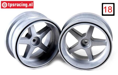 FG3105/01 1/6 Felge Silber Ø120-B60 mm, 2 st.
