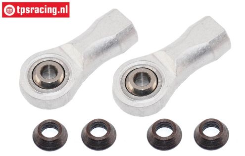 FG4437 Aluminium Kugelgelenk, M8R-Ø5 mm, 2 St.