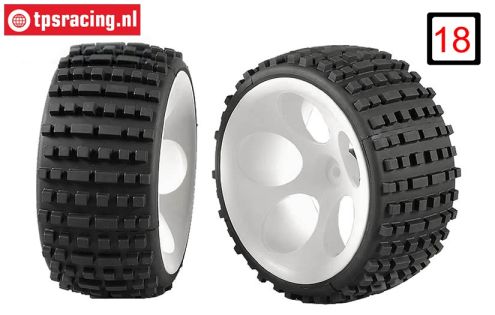 FG60209/05 Buggy reifen S Geklebt Ø180-B80 mm, 2 st.