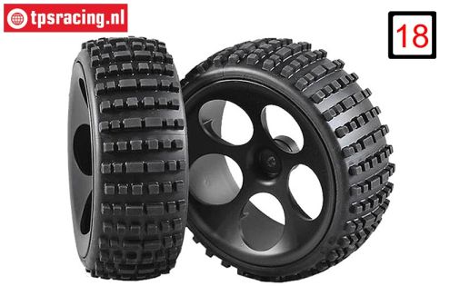 FG60214/06 Buggy reifen S geklebt Ø180-B60 mm, 2 st.