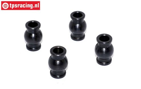 FG6081/01 Stahl Gelenkkugel Ø5/Ø10-H15 mm, 4 St.