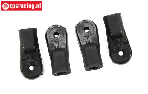 FG6477/04 Kunststoffgelenk Alu-Achsschenkel hinten, 4 st