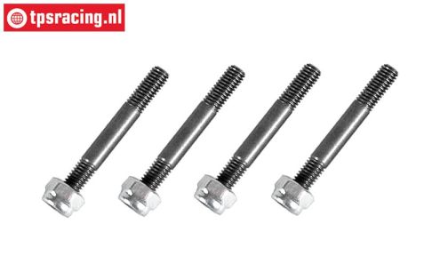 FG8448 Gehärtete Bremsbelag Stehbolzen M3, 4 st.