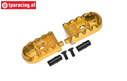 MX014-GD PROMOTO Alu-Fußrasten Gold, Set
