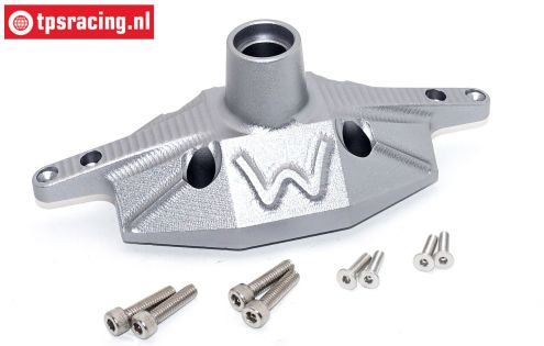 SB013A-GS Alu-Hinterachsgehause Silber SBR-SRR, 1 st.