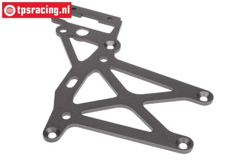 HPI102160 Platte hinten oben Gun Metal, 1 st.