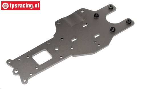 HPI102169 Chassis platte hinten unten Gun Metal, 1 st.