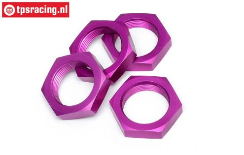 HPI86468 Radmutter Violett 24 mm, 4 st.