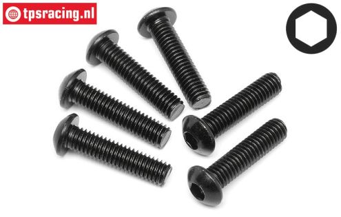 HPI94909 Linsenkopf schraube M6-L25 mm, 6 St.