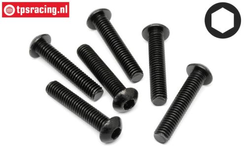 HPI94910 Linsenkopf schraube M6-L30 mm, 6 St.