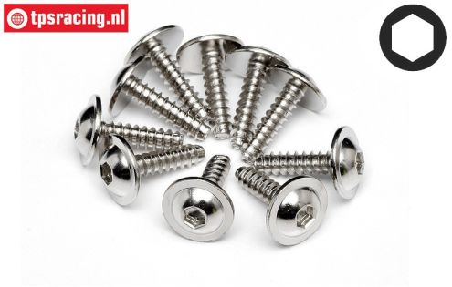 HPIZ489 Schneidschraube Flansch Ø2,6-L10 mm, 10 St.