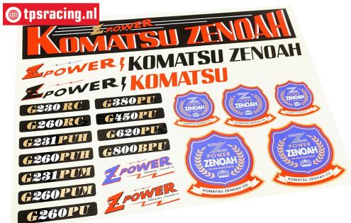 TPSKZ54 Komatsu Zenoah Aufkleber, 1 st