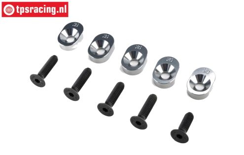 LOS-4138 LOSI 5IVE-TG Motorbefestigung 190/67Z, 5 st.