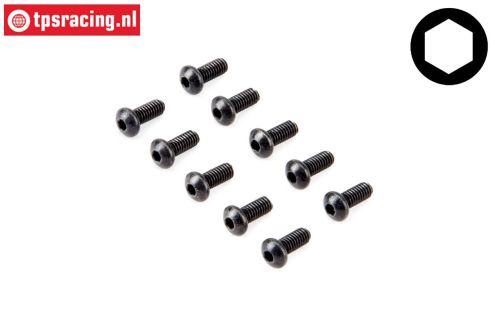 LOS235005 LOSI Rundkopfschruabe M2,5-L6, 10 St.